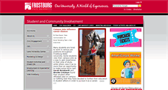 Desktop Screenshot of involvement.frostburg.edu