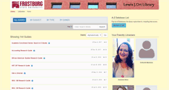 Desktop Screenshot of libguides.frostburg.edu